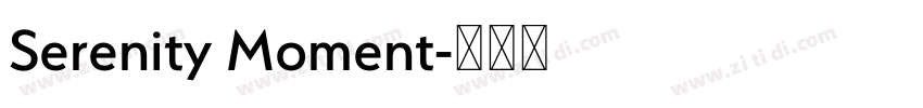 Serenity Moment字体转换